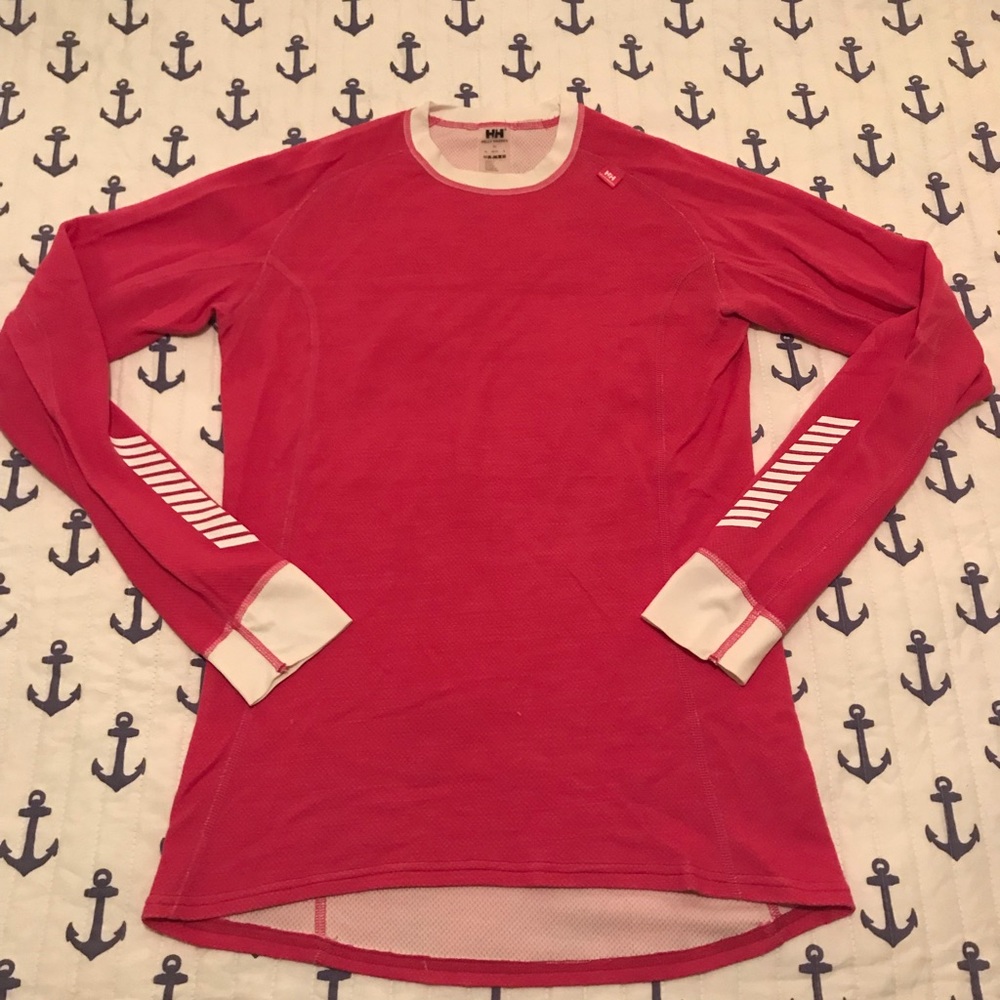 Helly Hansen Hot Pink Wool Baselayer - L